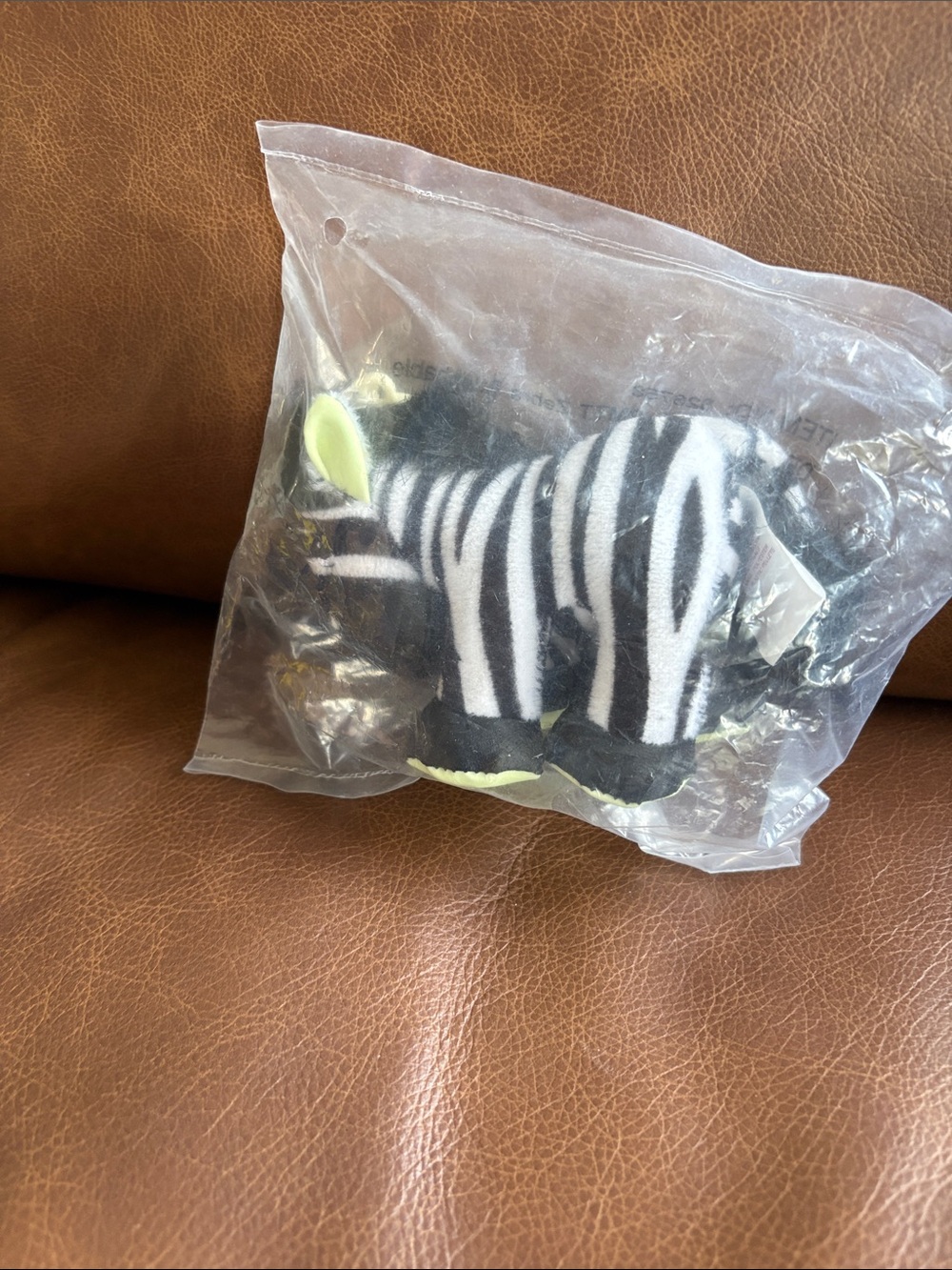 Precious Moments Plush Zebra Decorative Accent keychain - Black & White